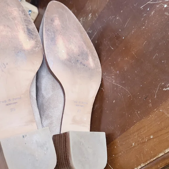 Rag & Bone Suede Low Ankle Boot with Side Zip - Picture 16 of 16